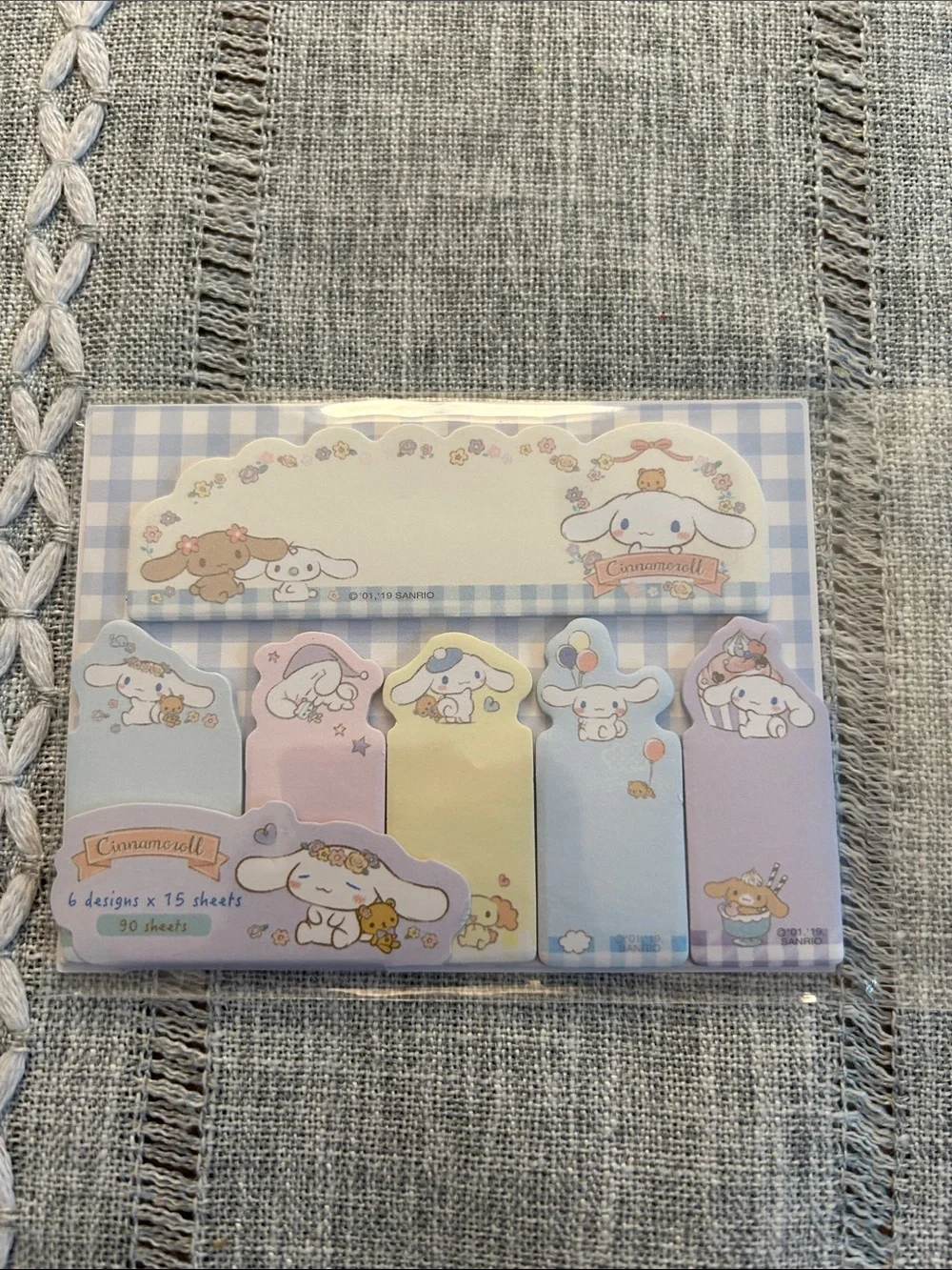 Cinnamoroll Tote Bag Set in Cream and Light Blue